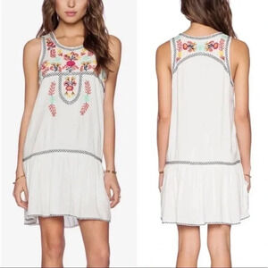 Revolve Embroidered Boho White Dress